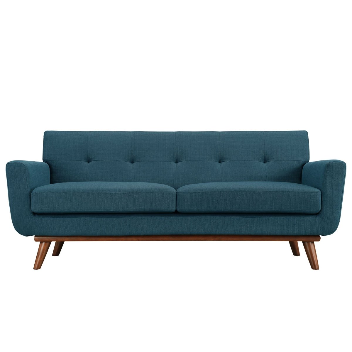 78 Inch Mid - Century Modern Upholstered Fabric Loveseat - Loveseats available at Alpine Outlets in Denver