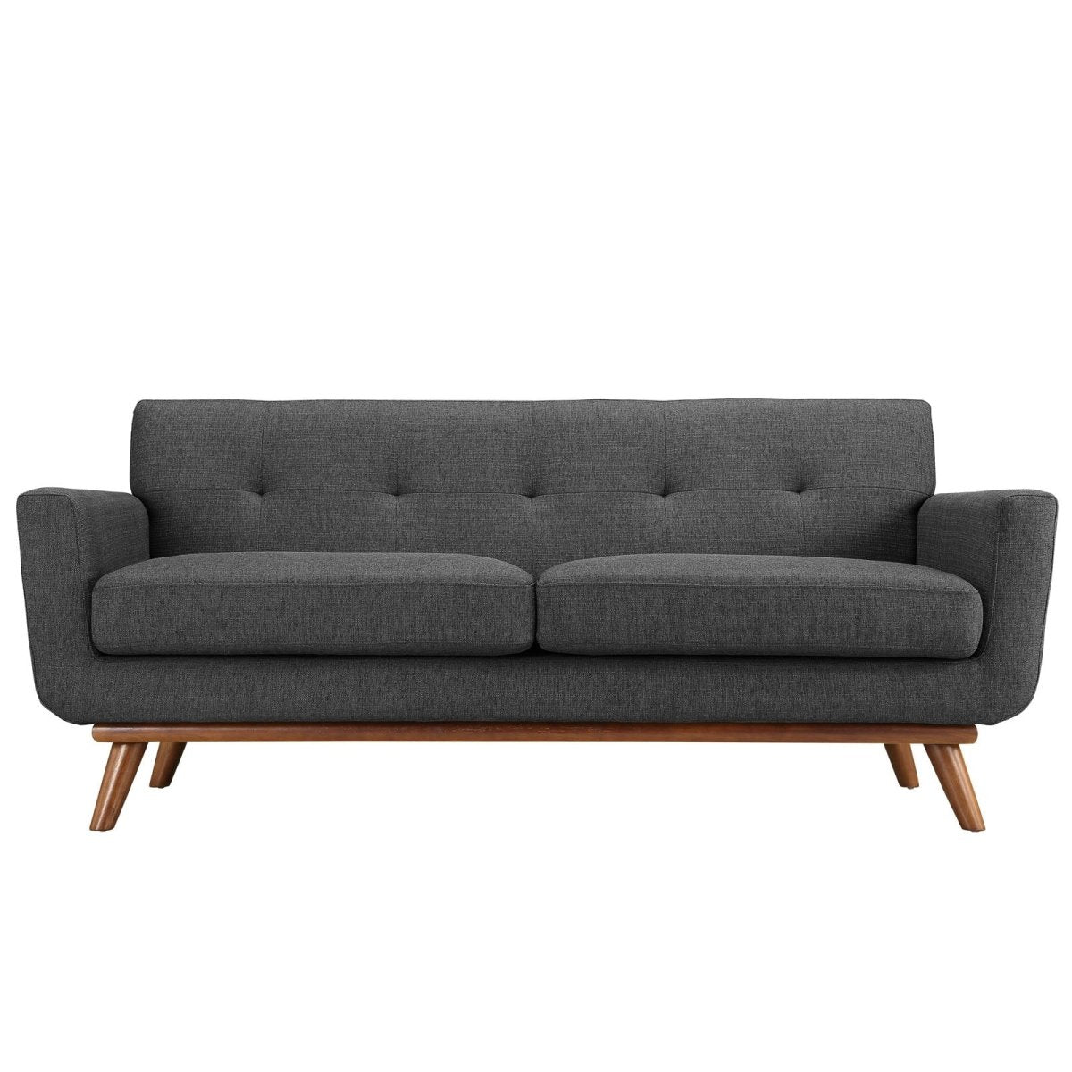 78 Inch Mid - Century Modern Upholstered Fabric Loveseat - Loveseats available at Alpine Outlets in Denver