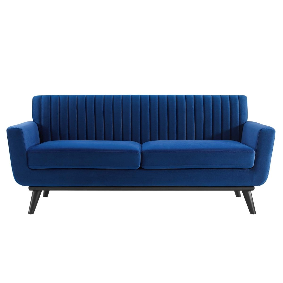 79 - Inch Engage Performance Velvet Channel Tufted Loveseat - Loveseats available at Alpine Outlets in Denver