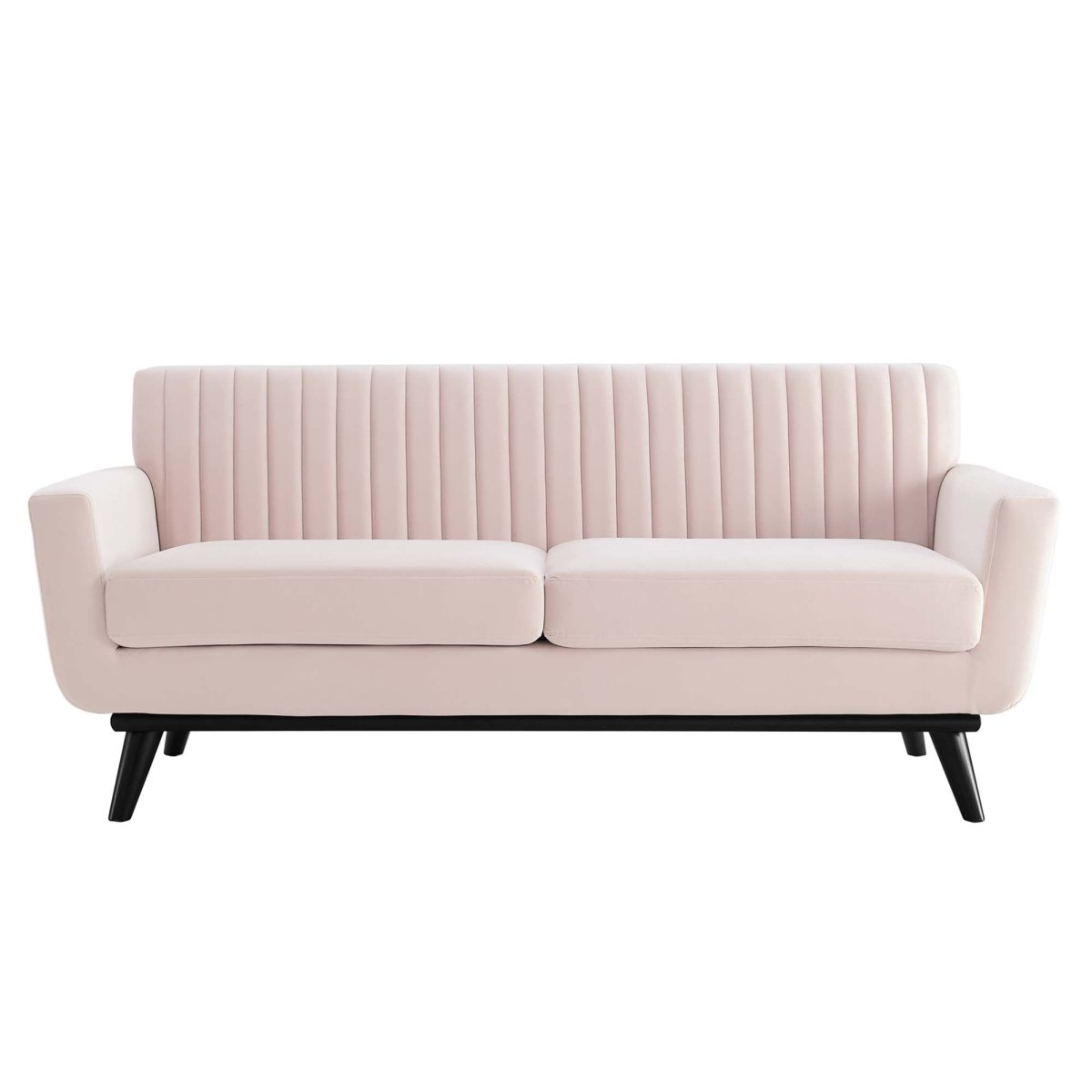 79 - Inch Engage Performance Velvet Channel Tufted Loveseat - Loveseats available at Alpine Outlets in Denver