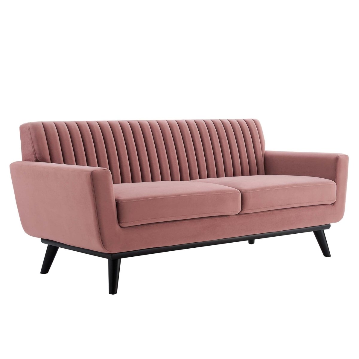 79 - Inch Engage Performance Velvet Channel Tufted Loveseat - Loveseats available at Alpine Outlets in Denver