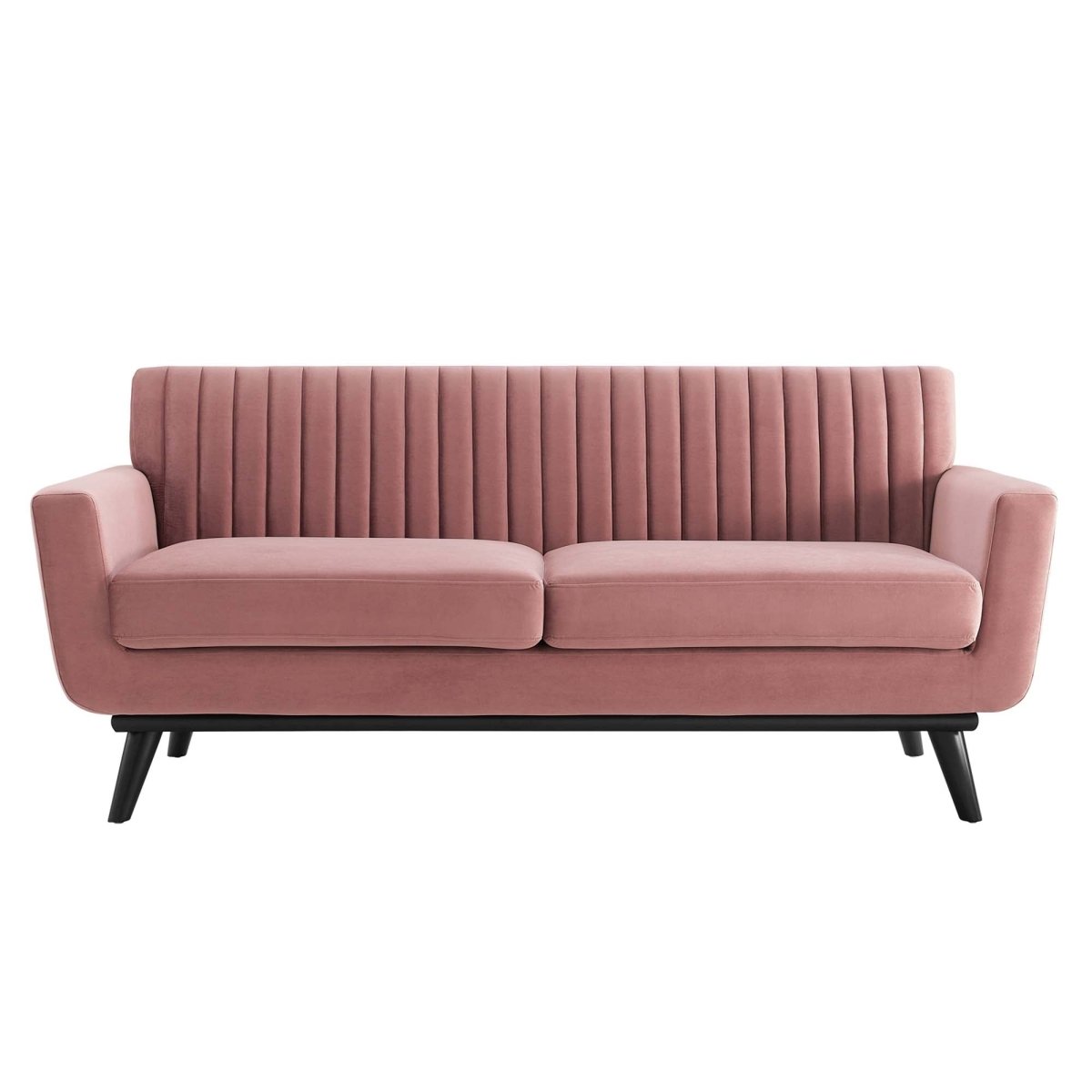 79 - Inch Engage Performance Velvet Channel Tufted Loveseat - Loveseats available at Alpine Outlets in Denver