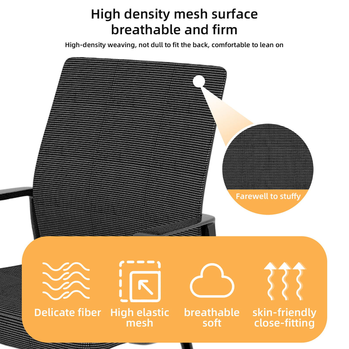 Minimalist Office Chair & Soft Backrest