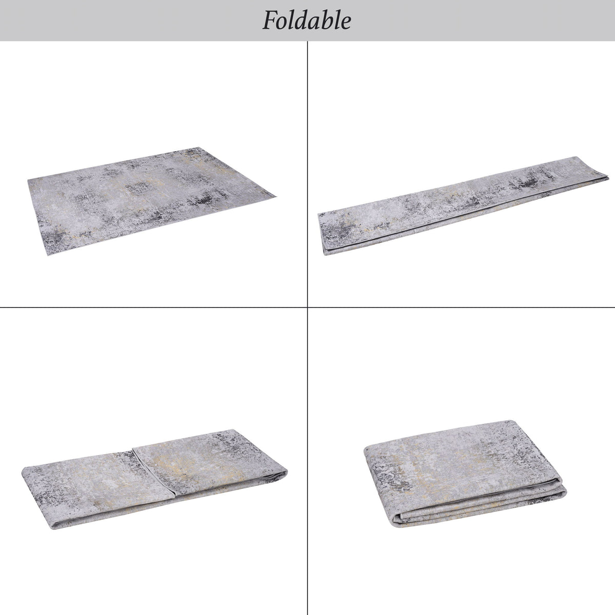 Maval - 8' X 10' Area Rug Washable - Gray