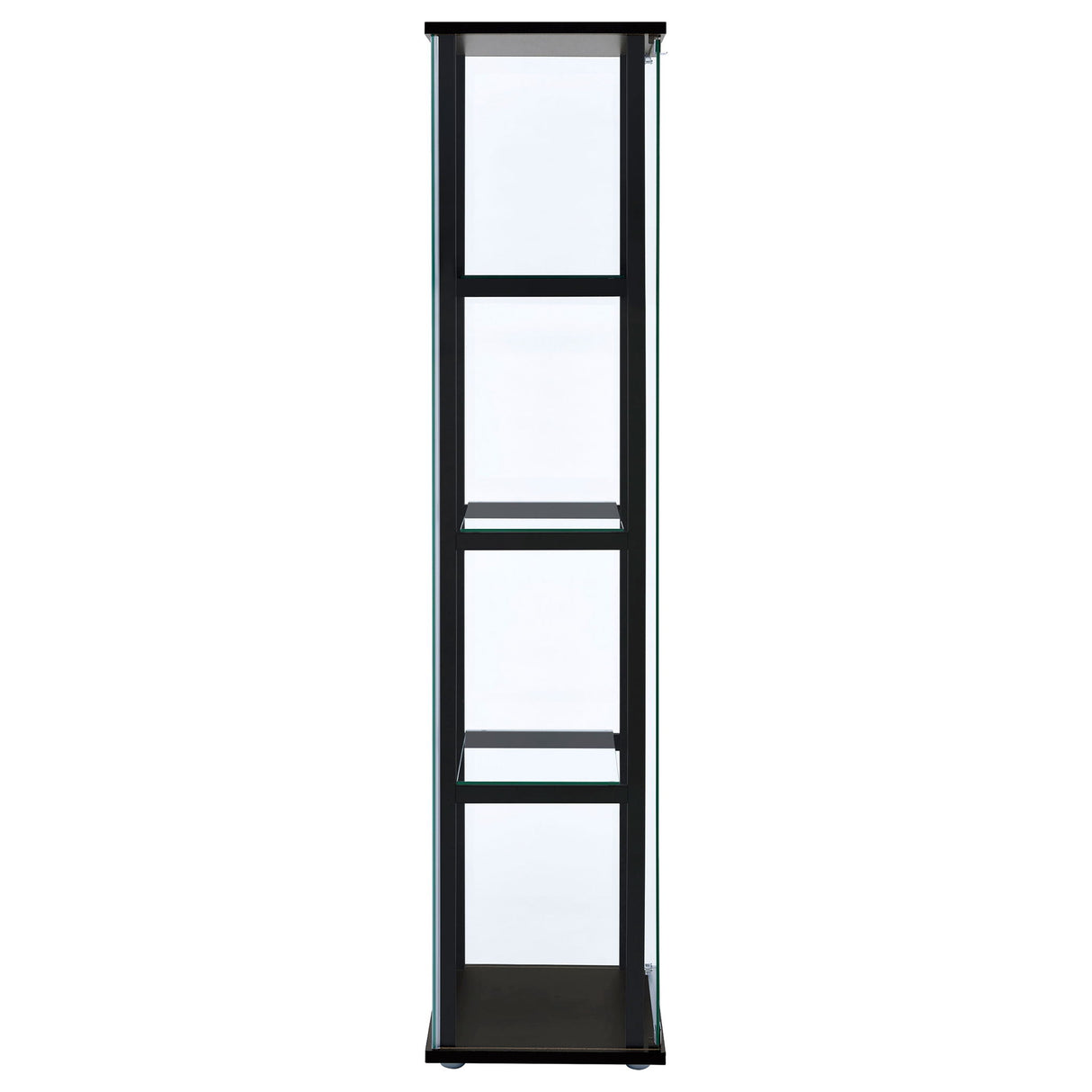 Serena - 4 Shelf Curio Cabinet - Black