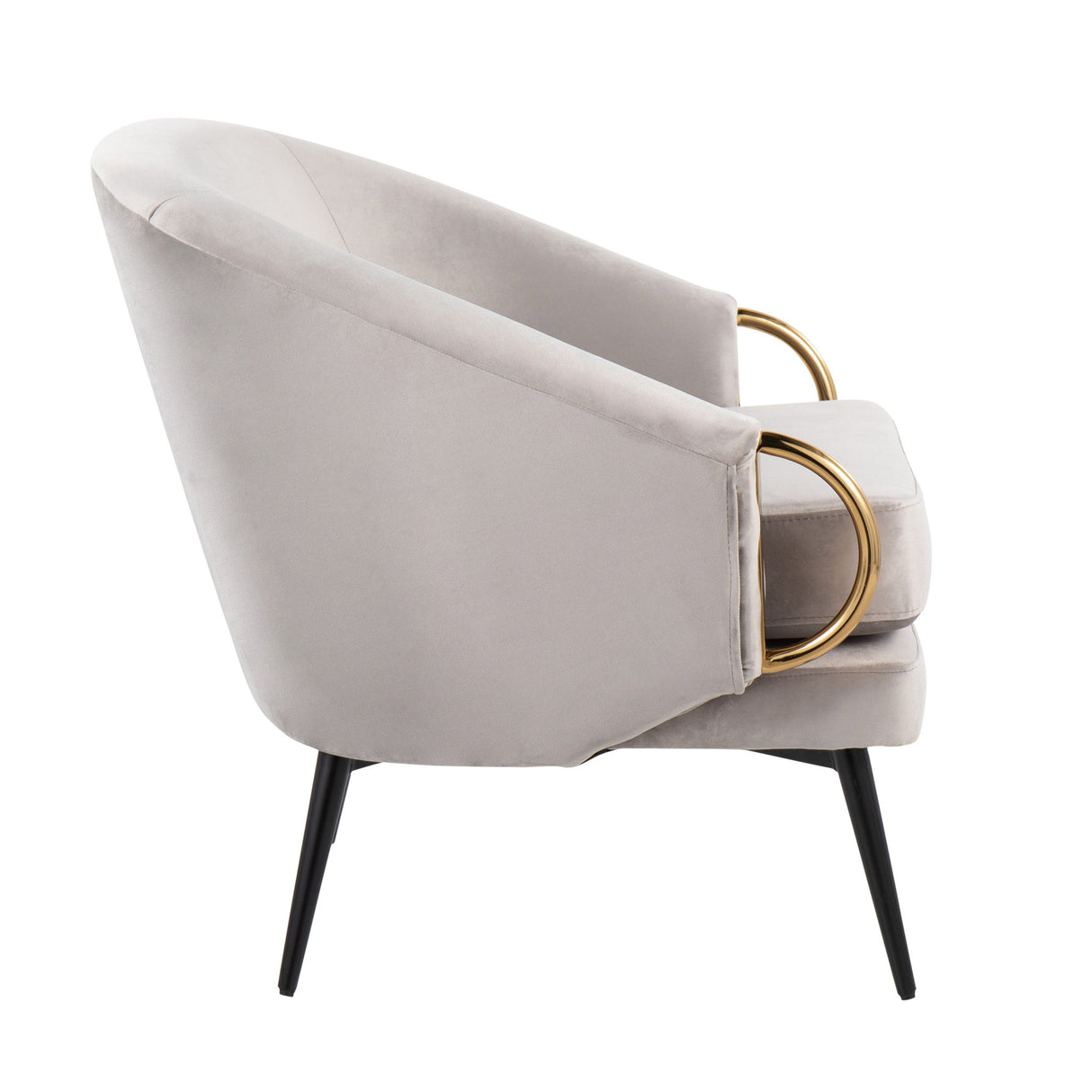 Claire - Contemporary / Glam Chair - Silver