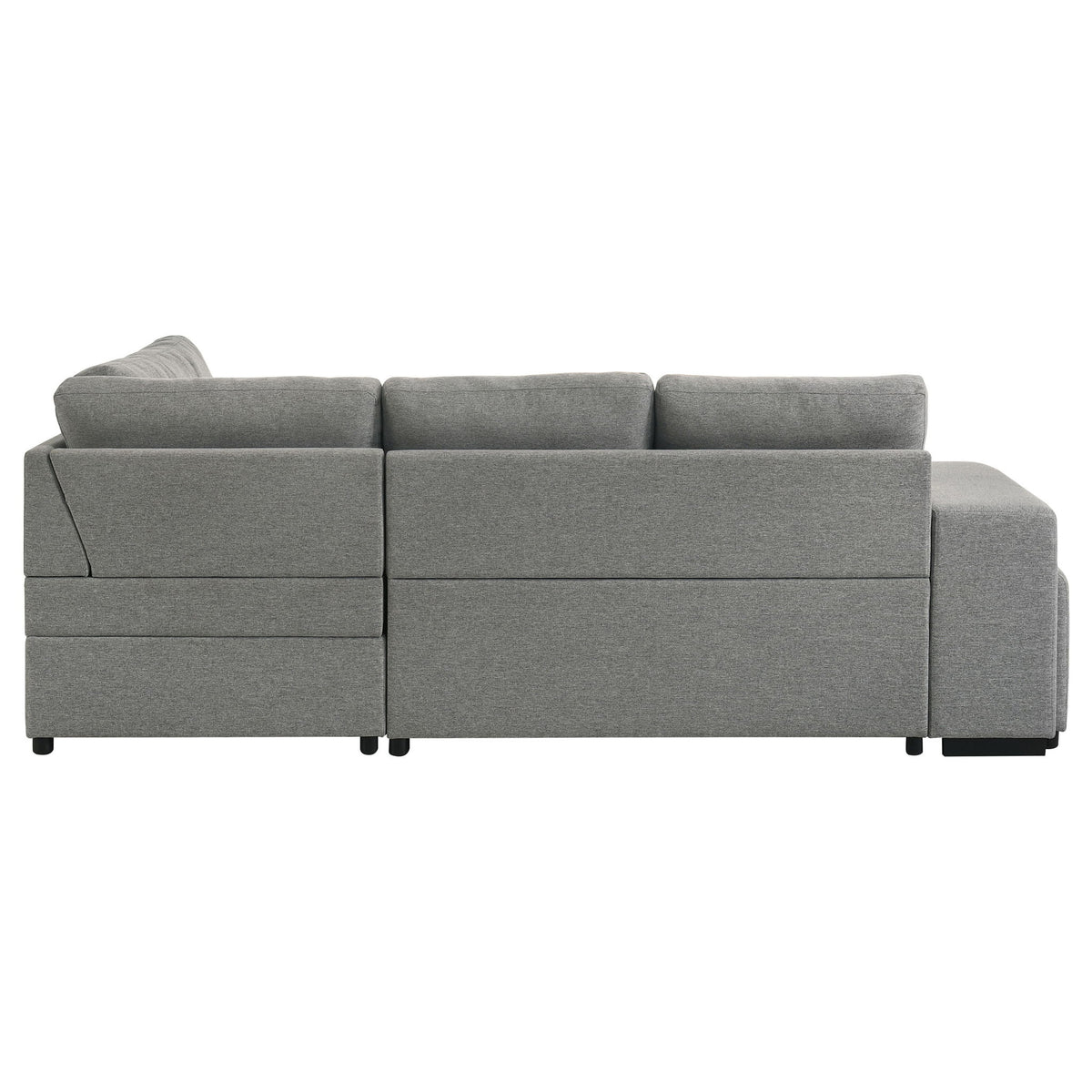 Atkinson - Sleeper Sectional Sofa With Lift Top Chaise - Gray