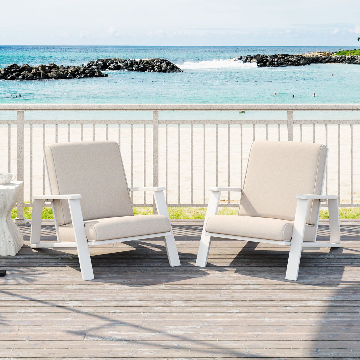 Outdoor Patio Lounge Chair (Set of 2)