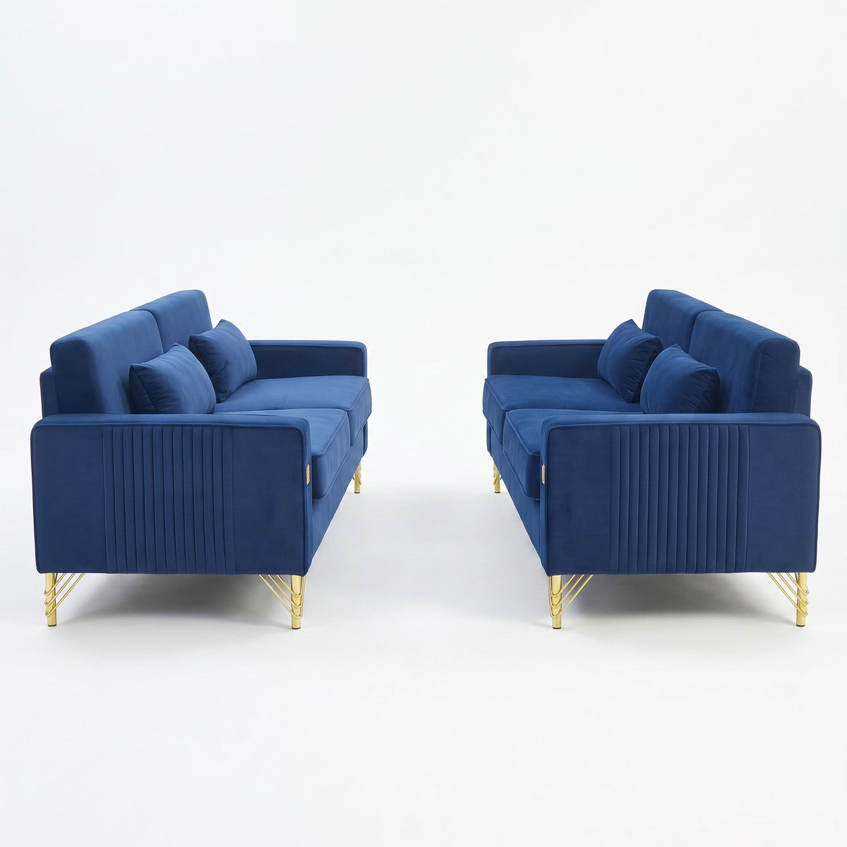 2 Pieces Sofa Sofa Set With Removable Cushions For Home Apartment