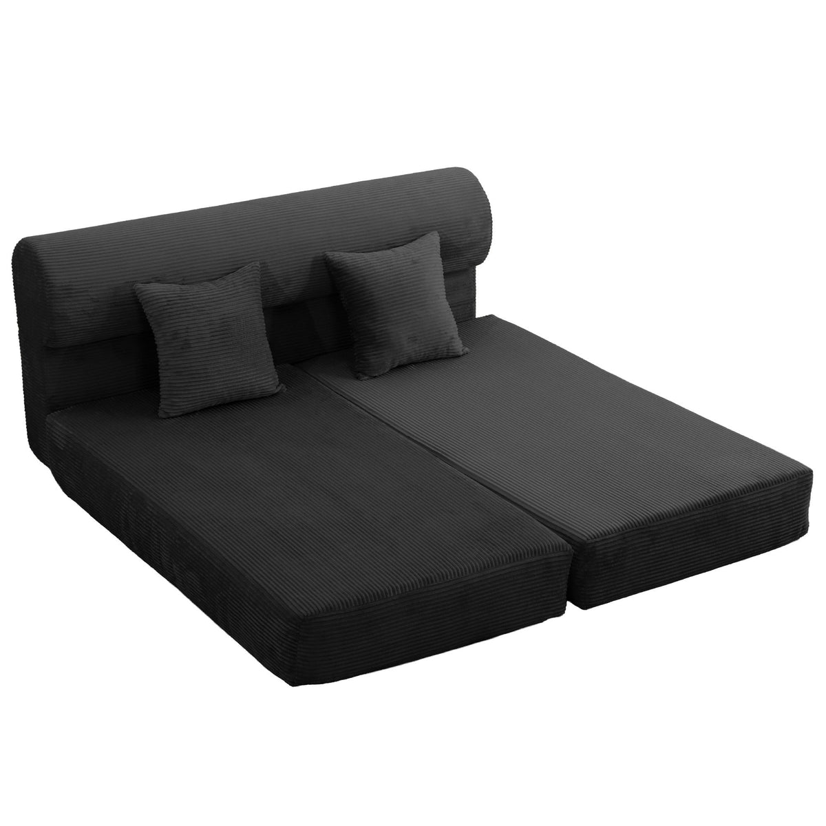 Convertible Sofa Bed, 2 Seater Fold Out Floor Couch