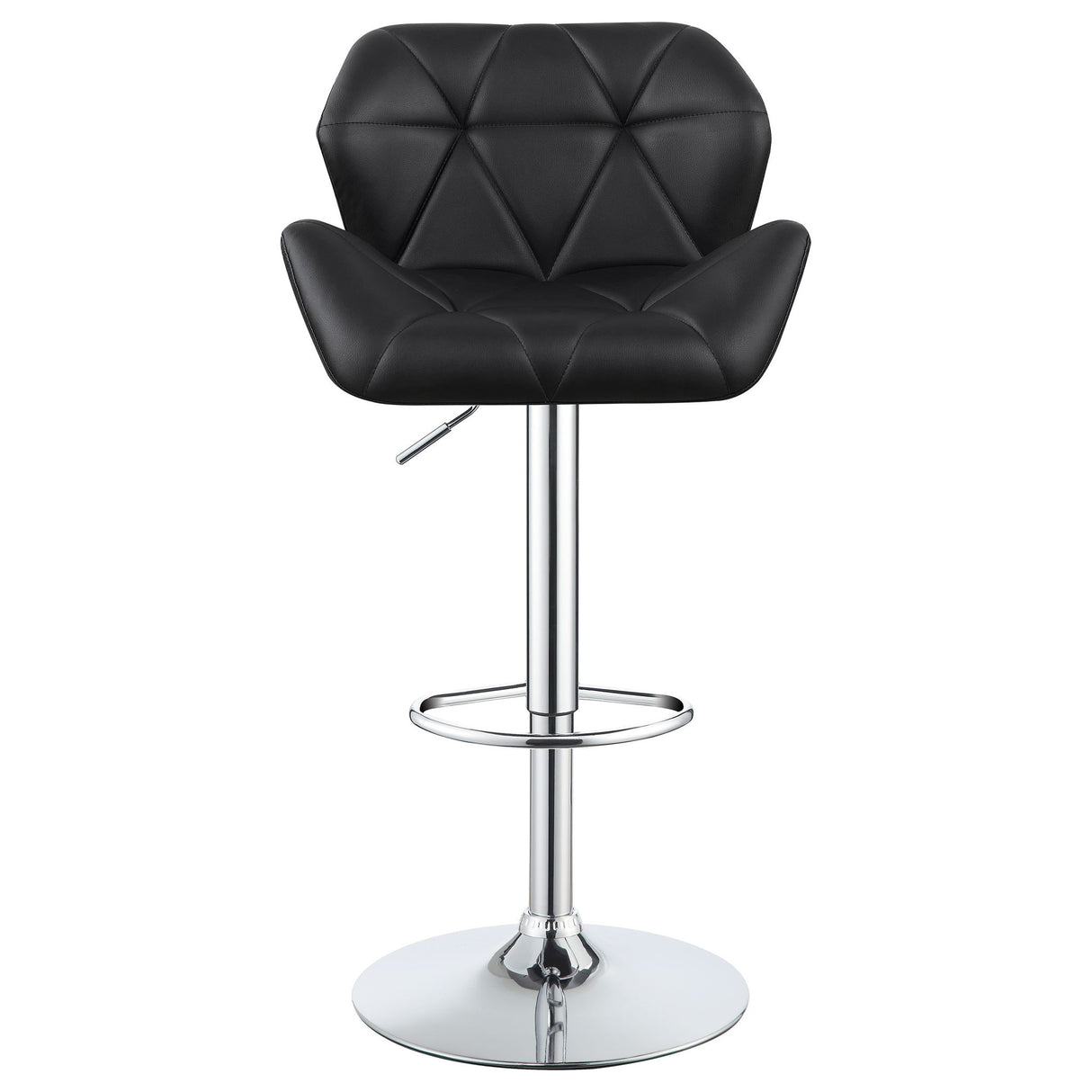 Adjustable Bar Stool With Height-Adjustable Base (Set of 2)