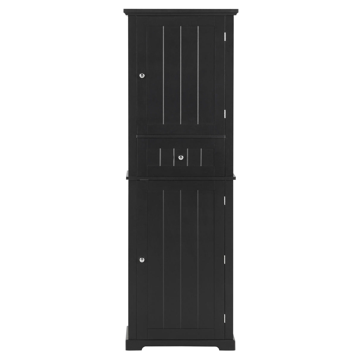 Tall Freestanding Bathroom Storage Cabinet With Drawer And Adjustable Shelf