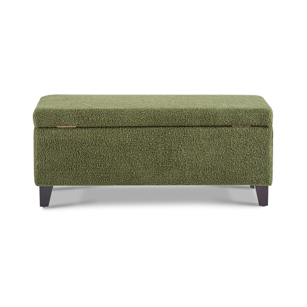 Storage Ottoman With Flip Top Lid - Retro Green