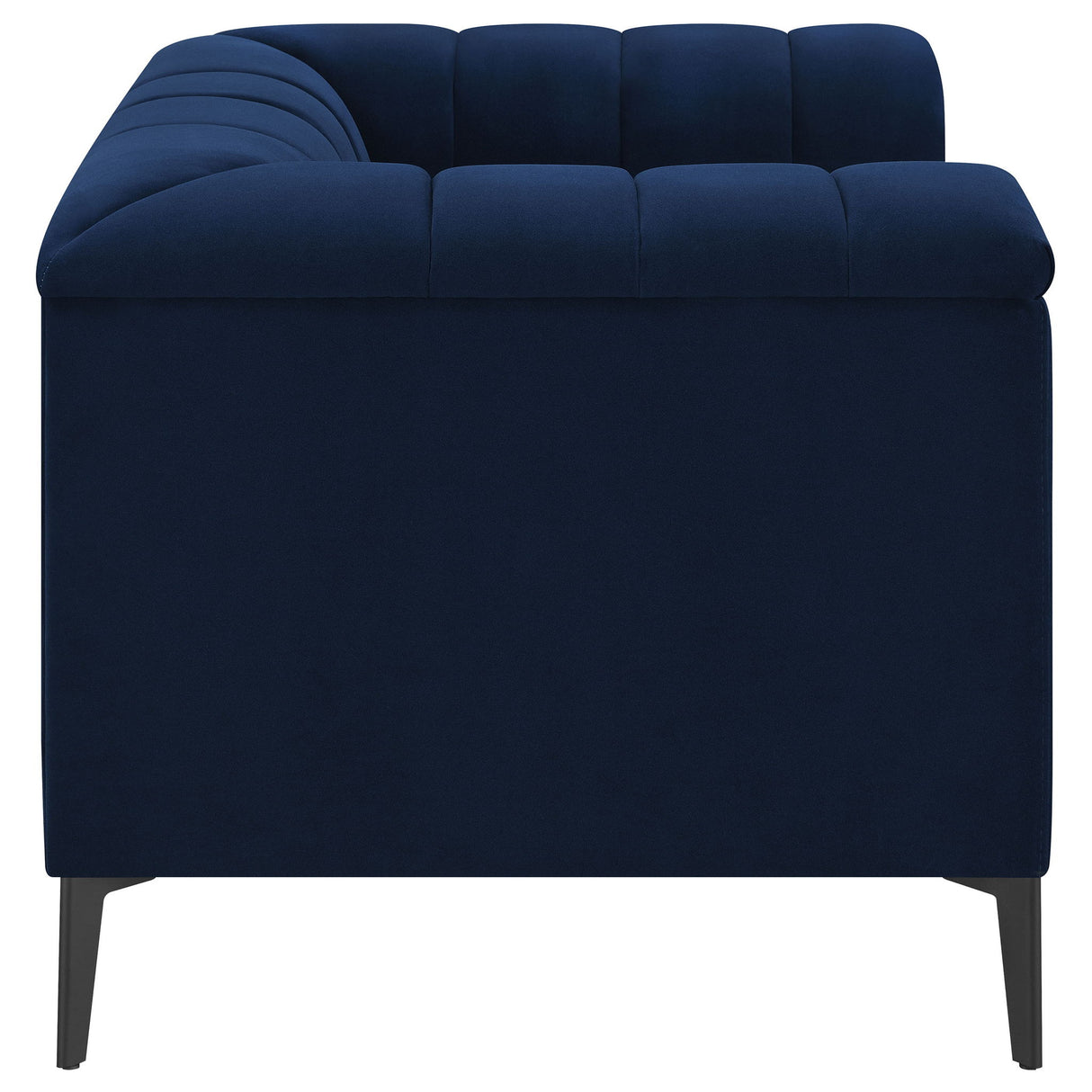 Darci - Accent Armchair With Seating And Tapered Legs - Blue