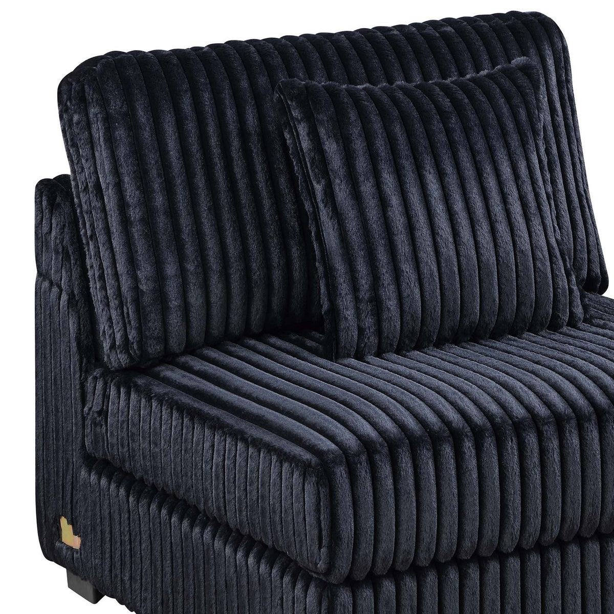 Armless Chair With Pillow, Living Room Furniture