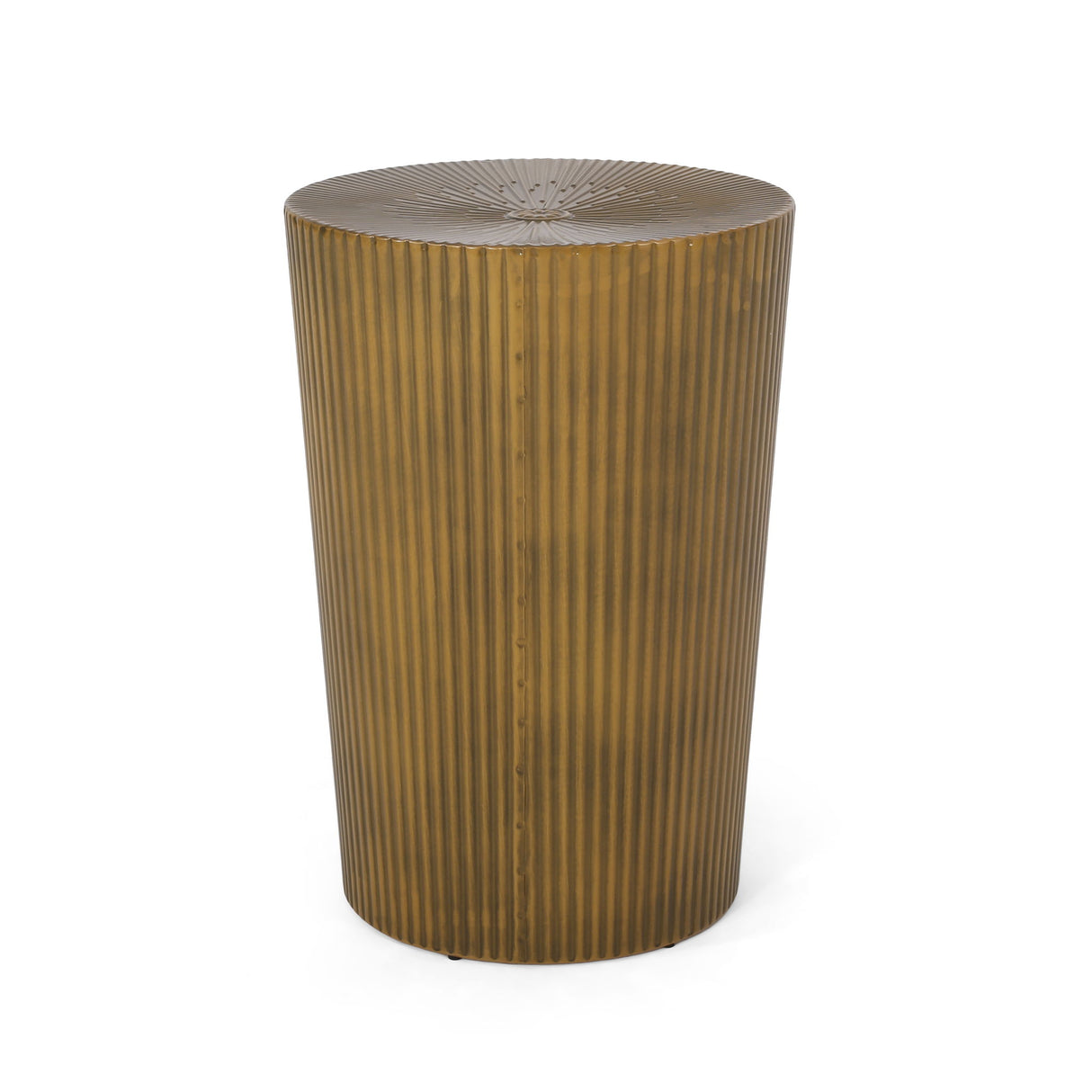 Langseth - Iron Sunburst Side Tables (Set of 2) Modern Design - Gold