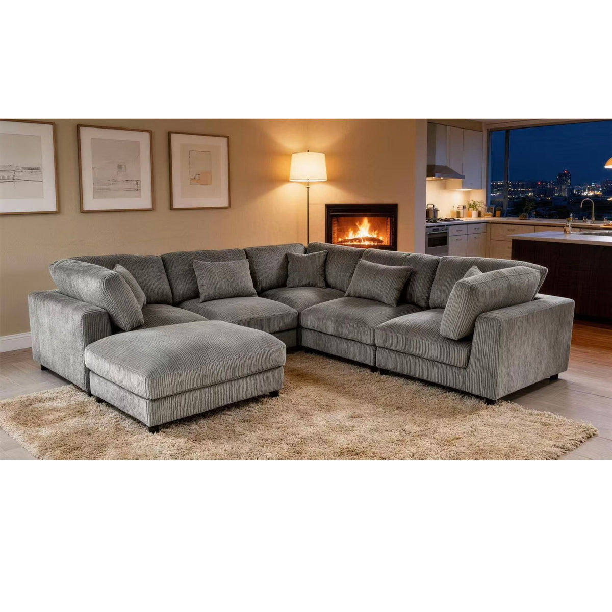 Upholstered Modular Sectional & Custom Configuration