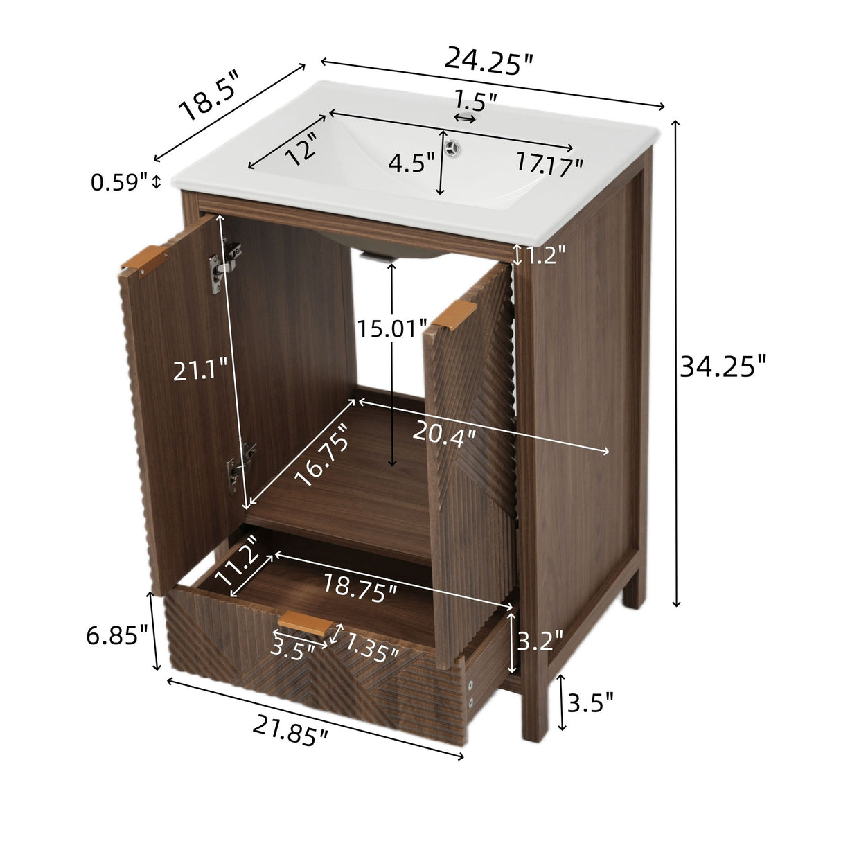 Modern Bathroom Vanity With Sink Combo