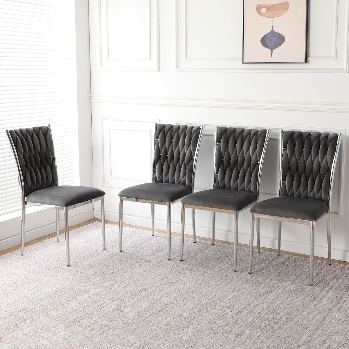 Modern Dining Chair Set For Dining Room