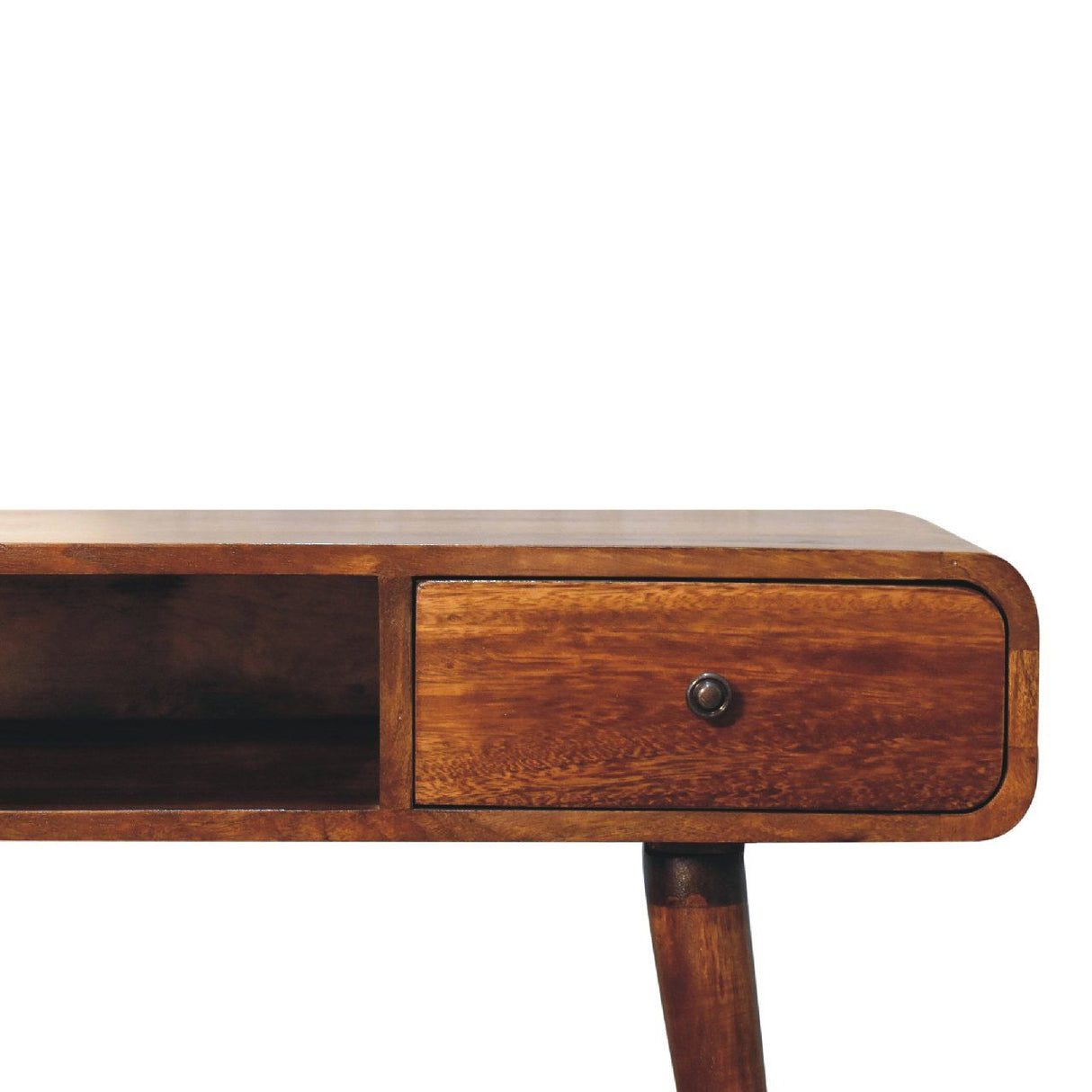 Curved Writing Desk - Chestnut