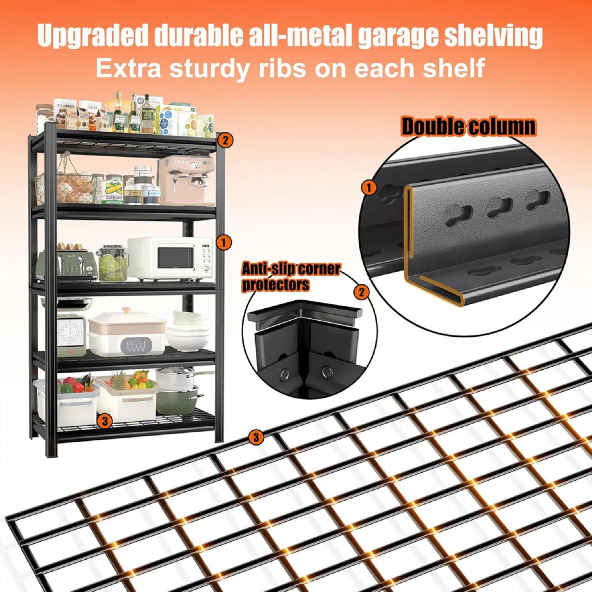 Adjustable Height Storage Rack