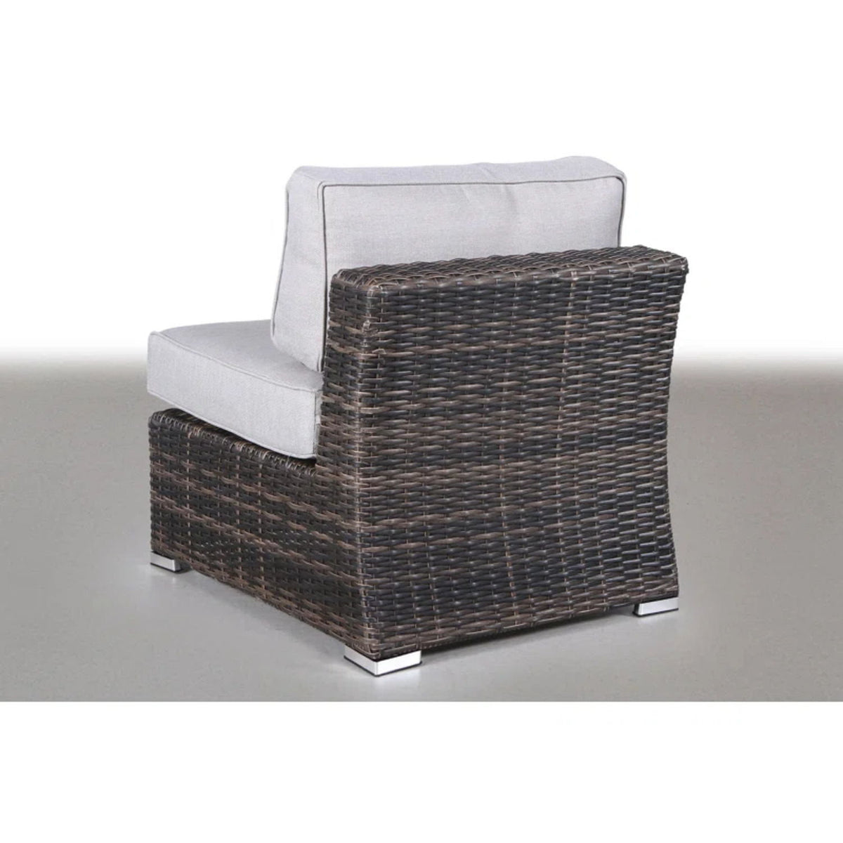 Outdoor 4 Person Garden Seating Set, Resin Wicker, Weather Resistant - Brown Mix
