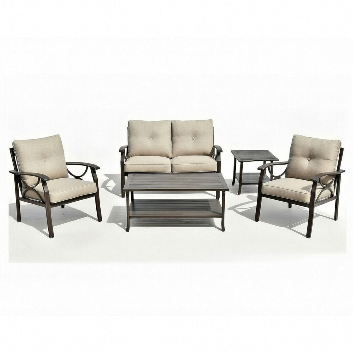 Patio Furniture Set & Coffee Table For Backyard