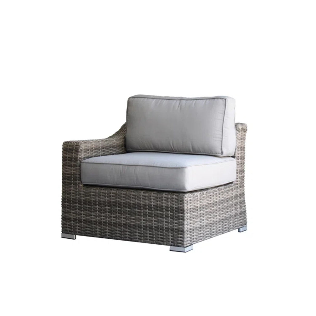 7 Piece Patio Sofa Set With Cushions For Outdoor Comfort - Gray Mix