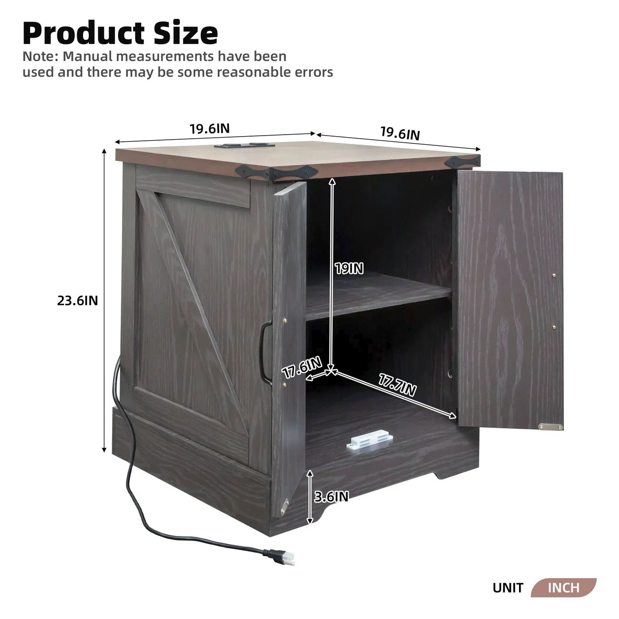 Nightstand With Adjustable Shelf