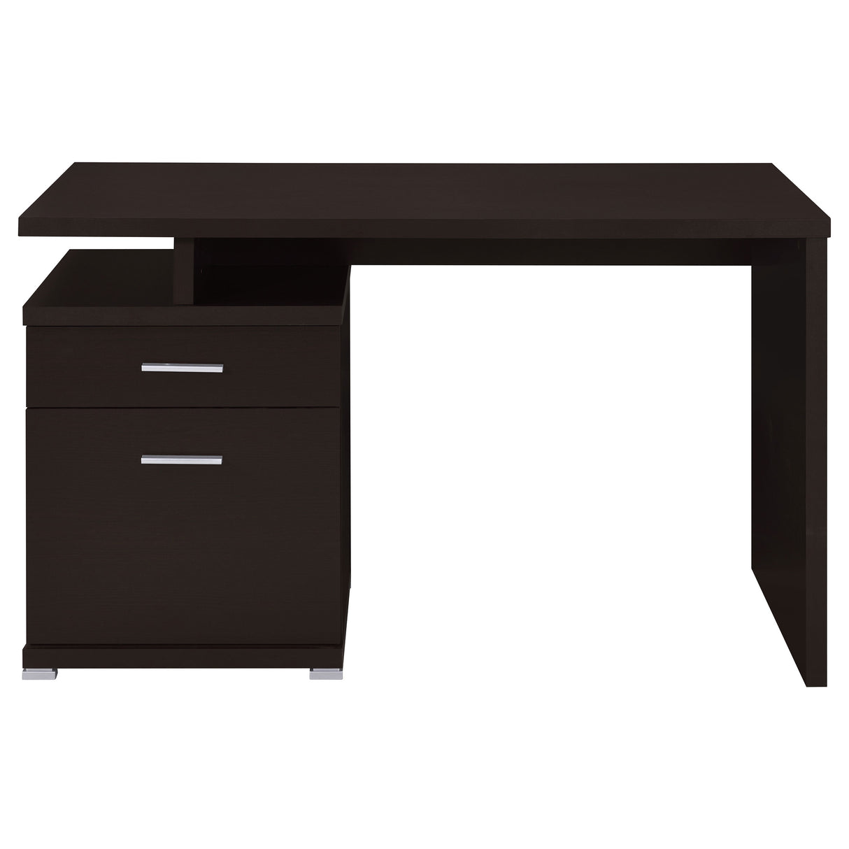 Irving 47-Inch 2-Drawer Office Desk in Cappuccino