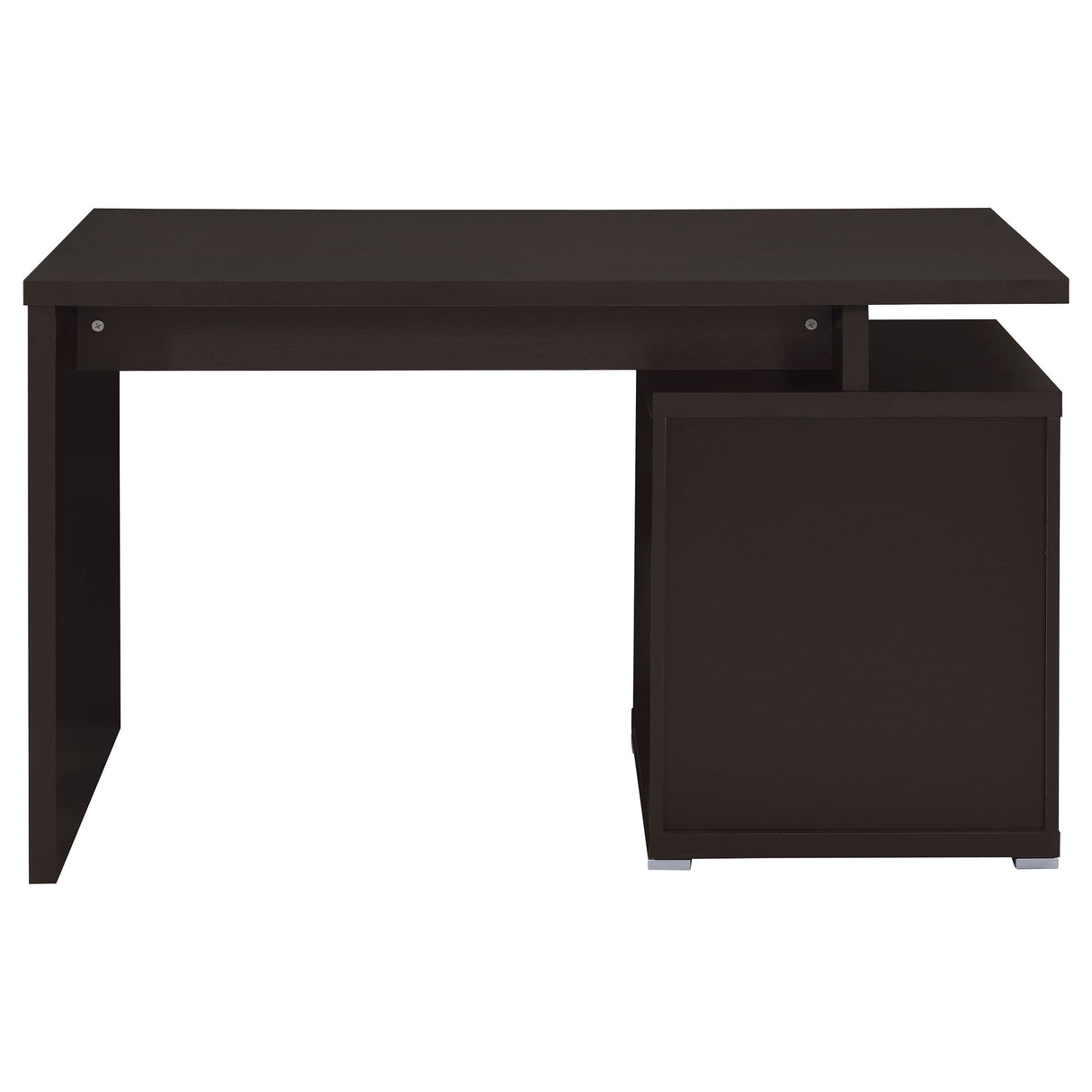 Irving 47-Inch 2-Drawer Office Desk in Cappuccino