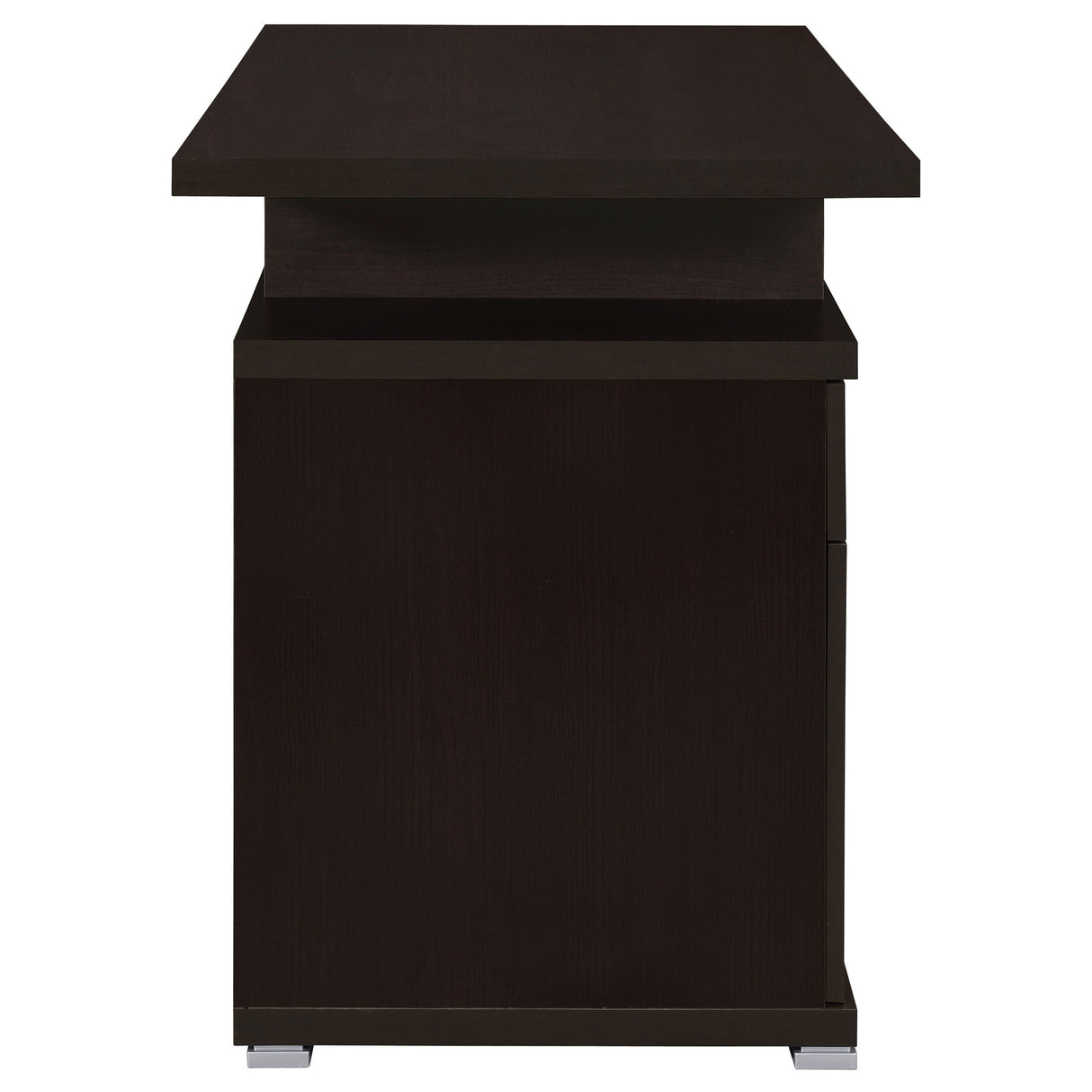 Irving 47-Inch 2-Drawer Office Desk in Cappuccino