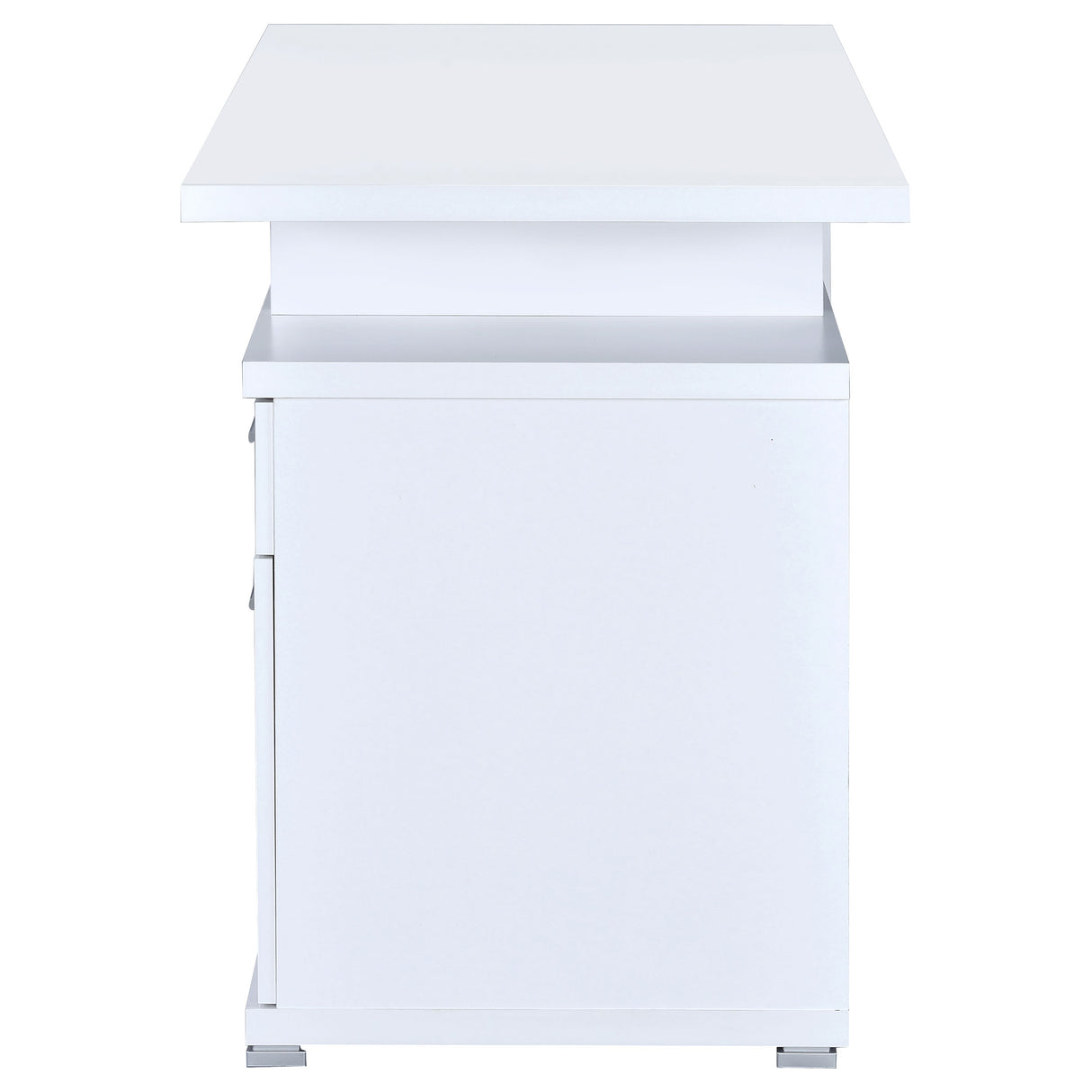 Irving 47-Inch 2-Drawer Office Computer Desk in White