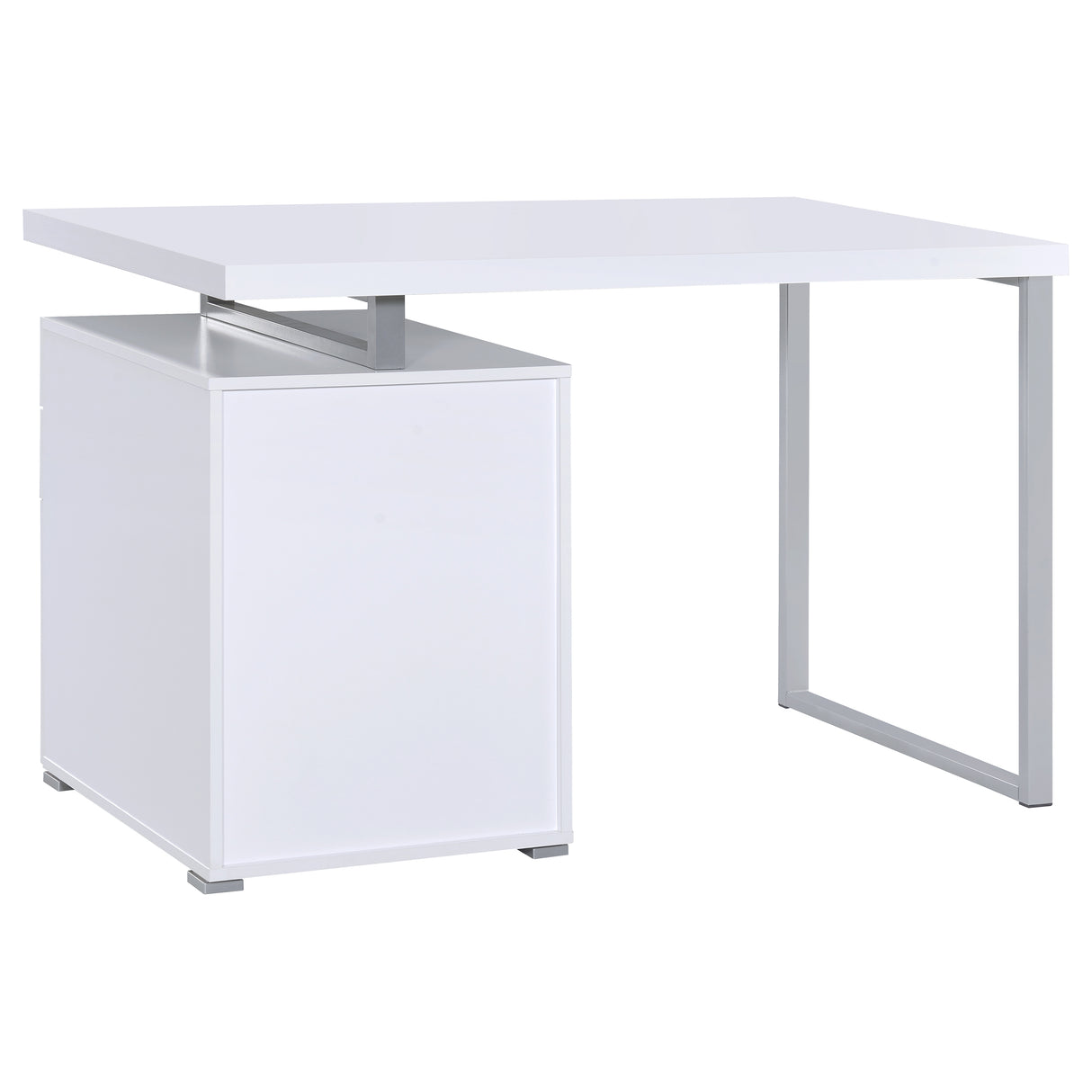 Brennan 47-Inch 3-Drawer Office Computer Desk, White