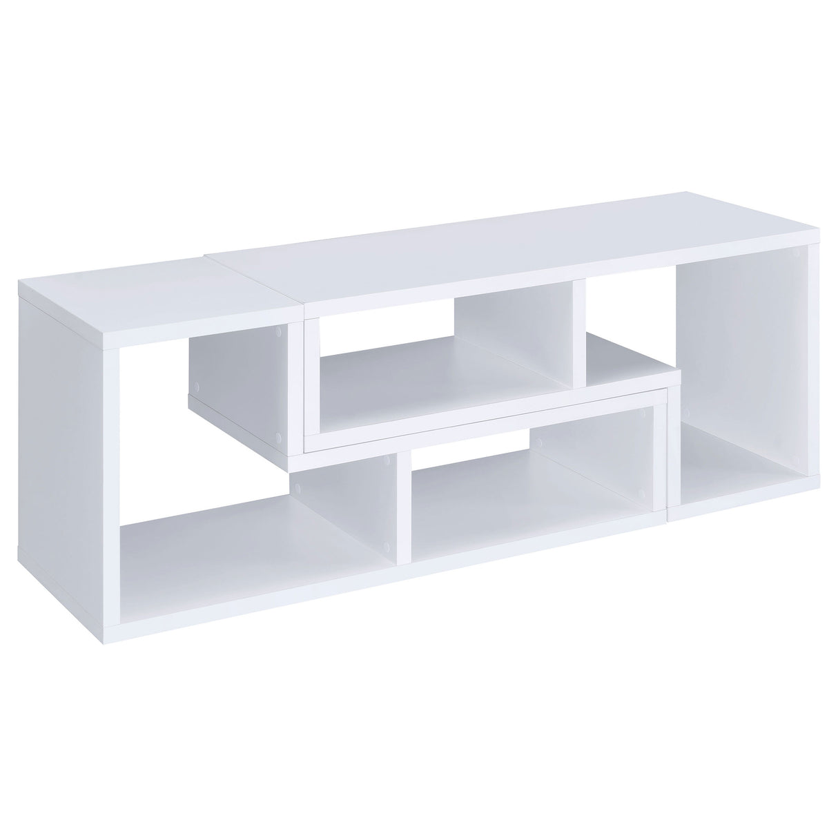 Velma White Multipurpose TV Stand and Bookshelf