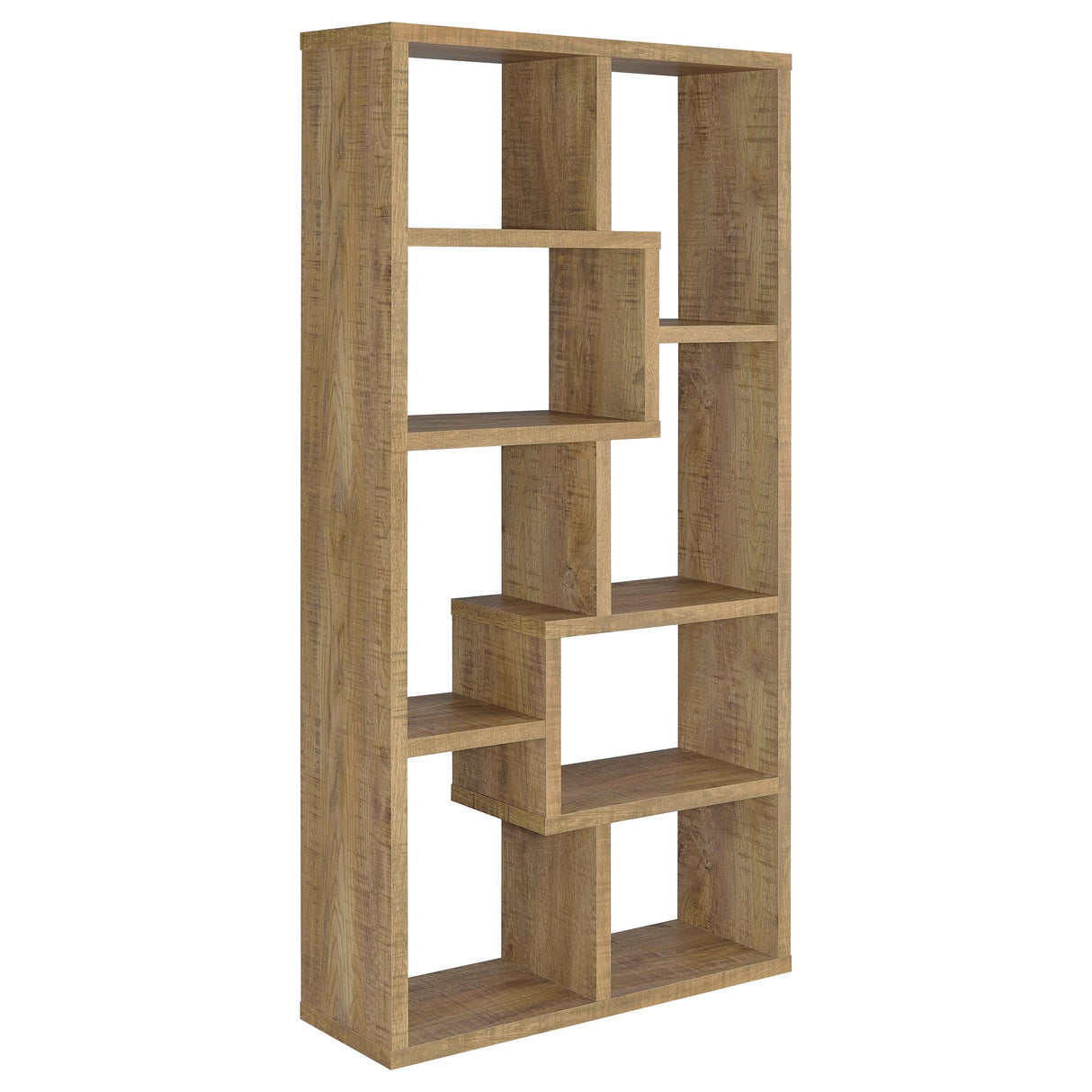 Theo 71-Inch 6-Shelf Bookshelf in Mango