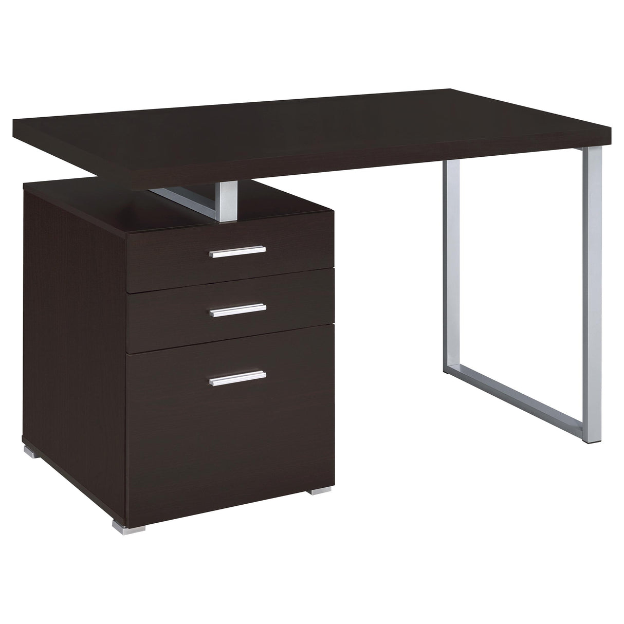 Brennan 47-inch 3-Drawer Office Computer Desk in Cappuccino