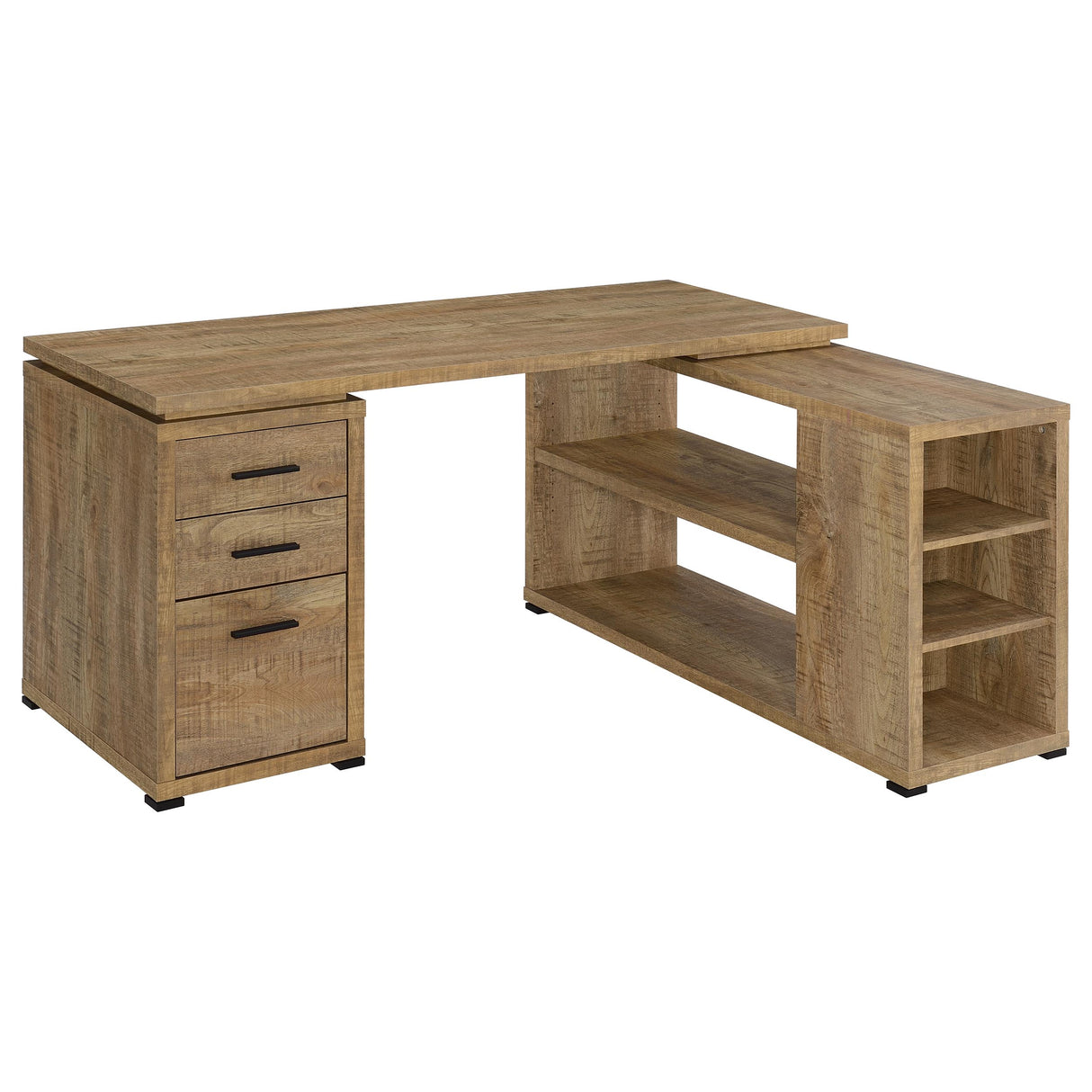 Yvette 60-Inch L-Shape Computer Desk in Mango