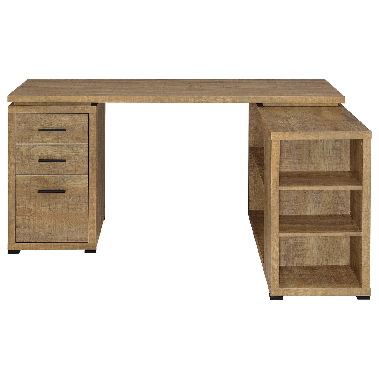 Yvette 60-Inch L-Shape Computer Desk in Mango
