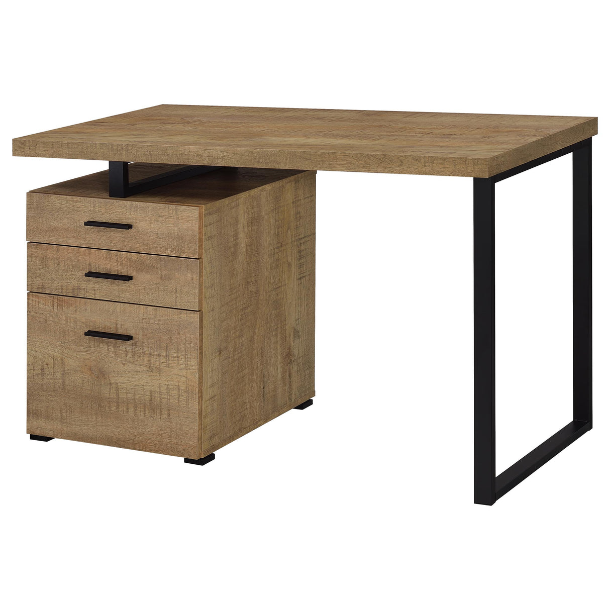 Brennan 47-Inch 3-Drawer Office Computer Desk, Mango