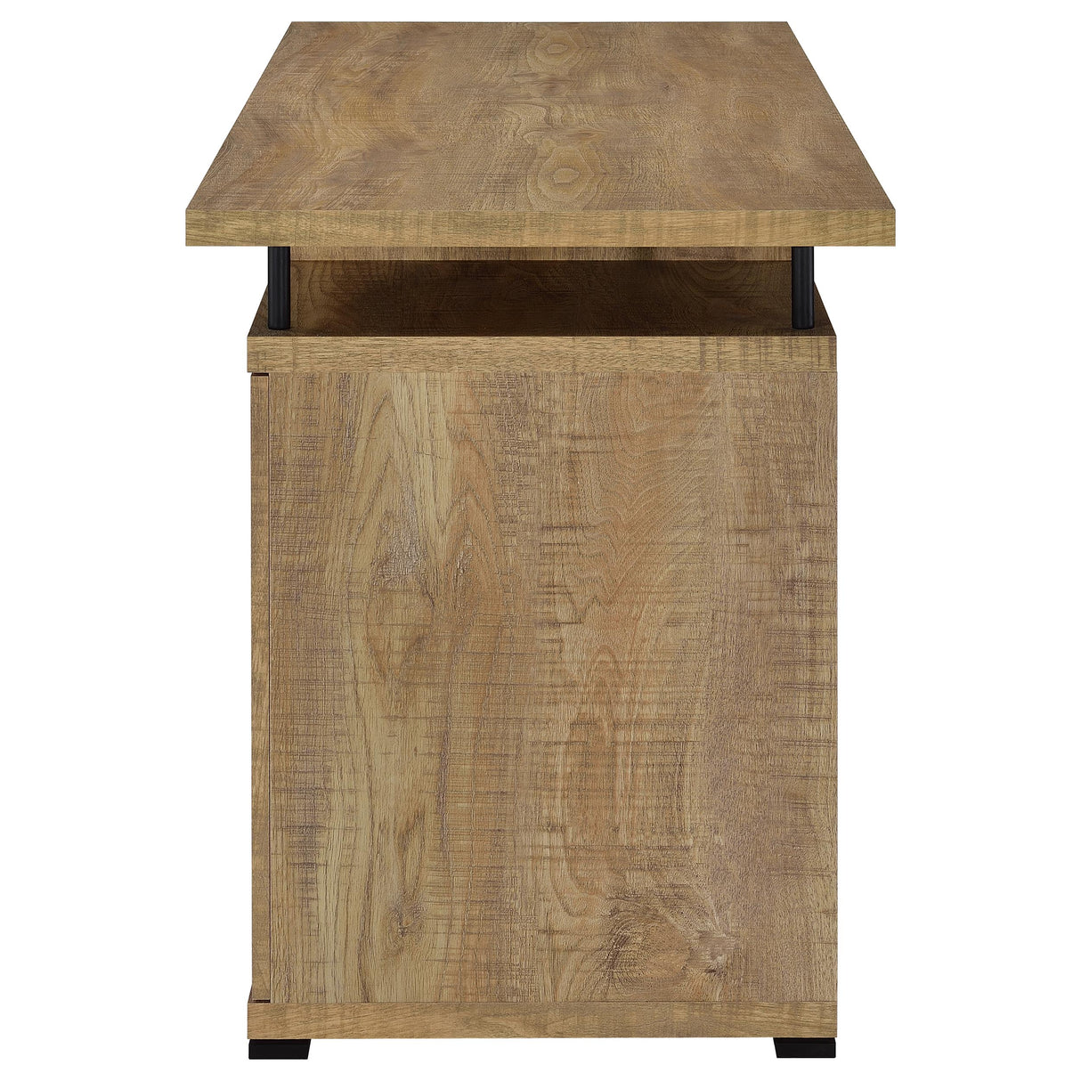 Tracy 55-Inch 2-Drawer Office Computer Desk, Mango