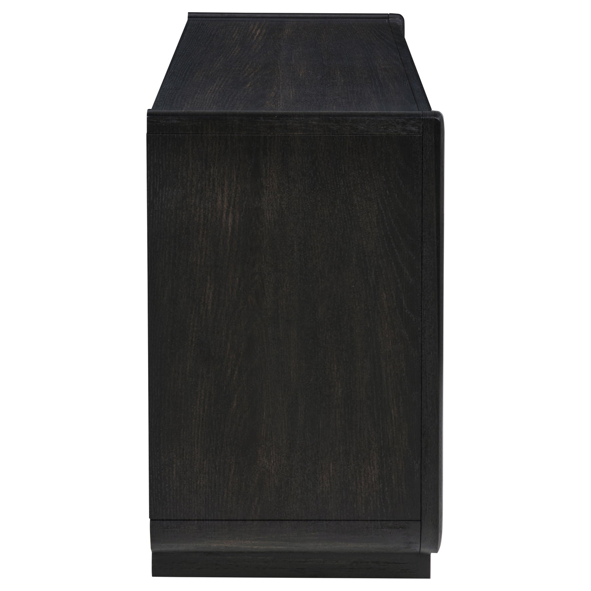 Leandro 2-Drawer Writing Desk in Burnished Black