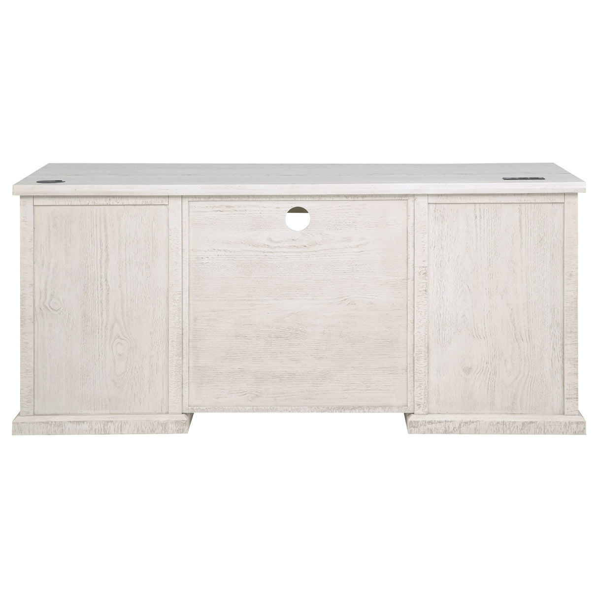 Altidore 68" 7-Drawer Executive Desk in Distressed White