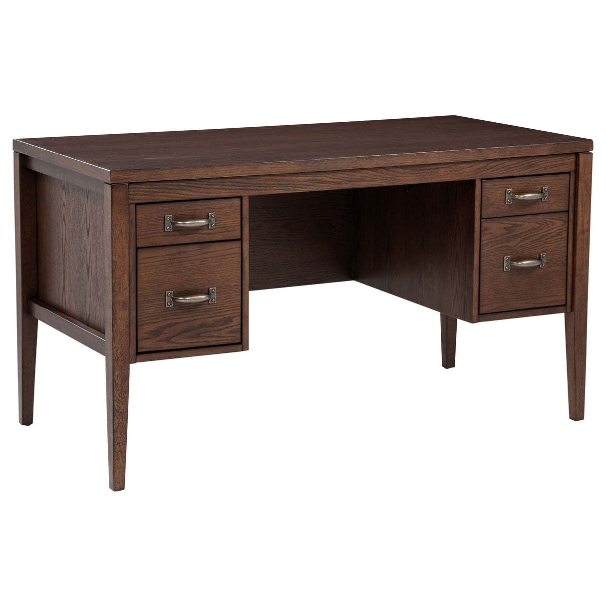 Graham 54" Lift Top Computer Desk with 4 Drawers, Chocolate