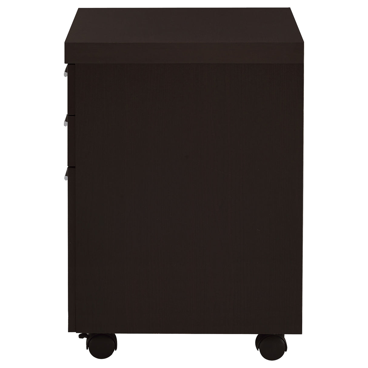 Skylar 3-Drawer Mobile File Cabinet in Cappuccino