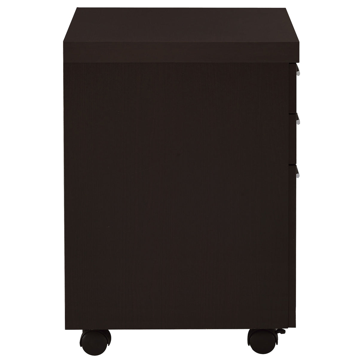 Skylar 3-Drawer Mobile File Cabinet in Cappuccino