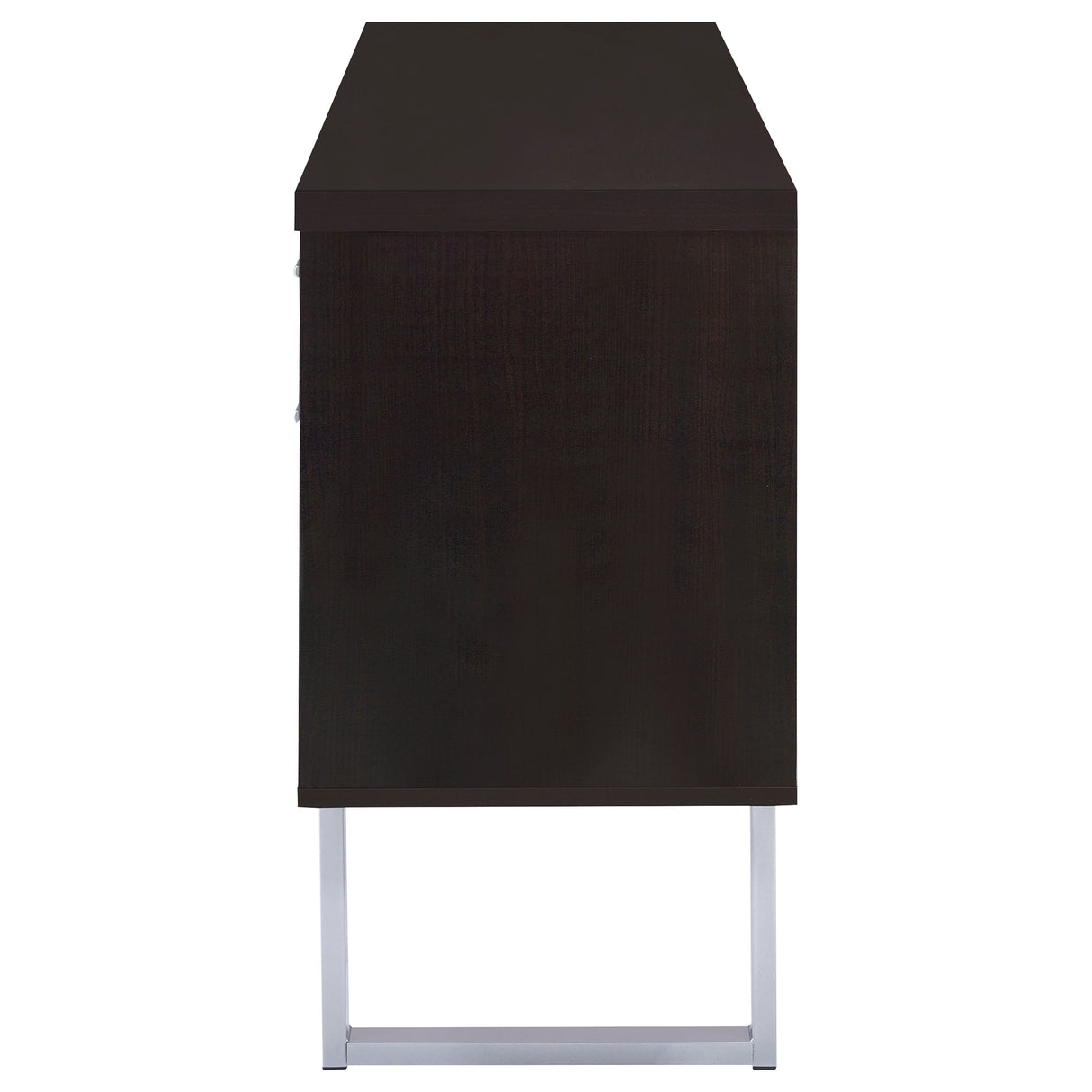 Lawtey 5-Drawer Home Office Storage Credenza in Cappuccino