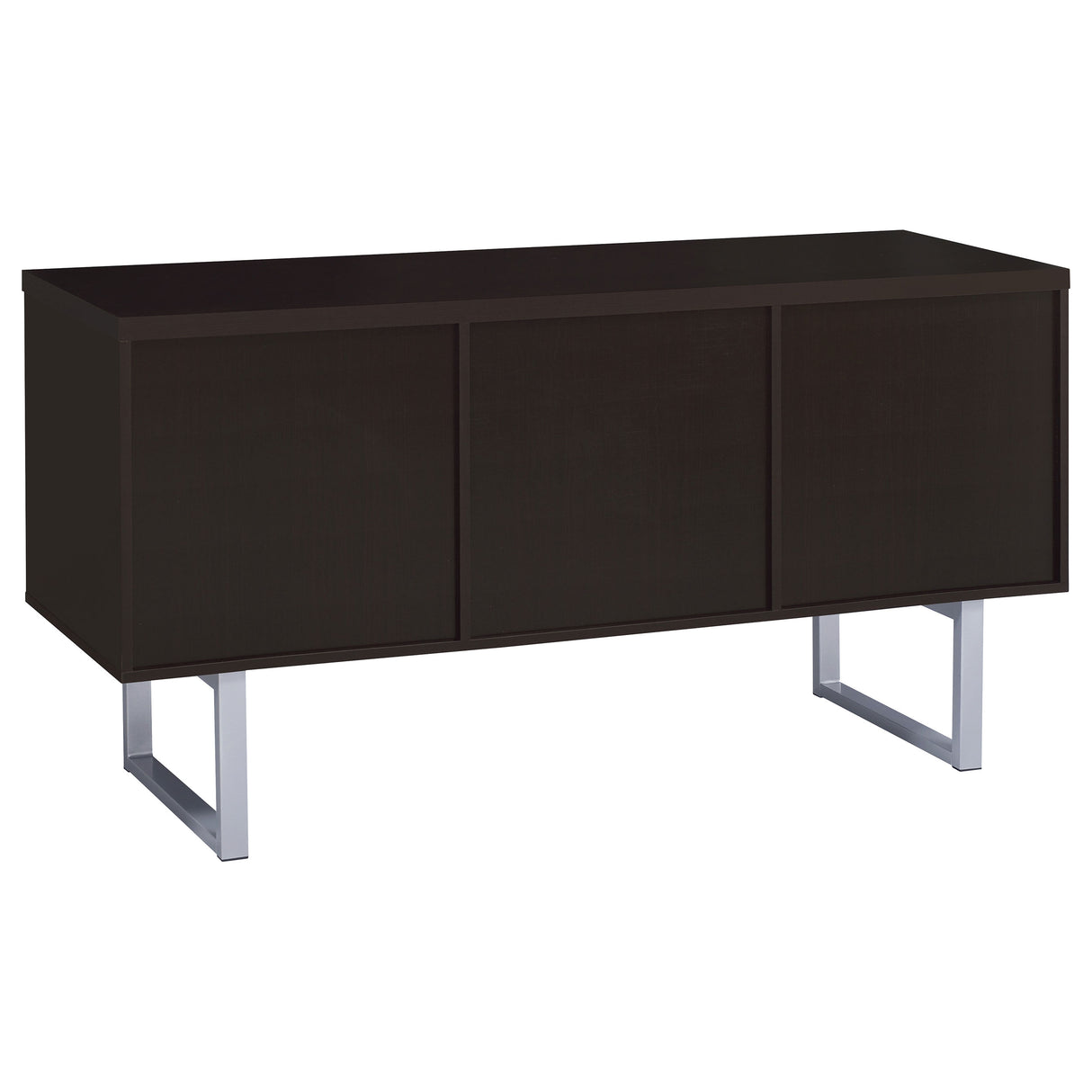 Lawtey 5-Drawer Home Office Storage Credenza in Cappuccino