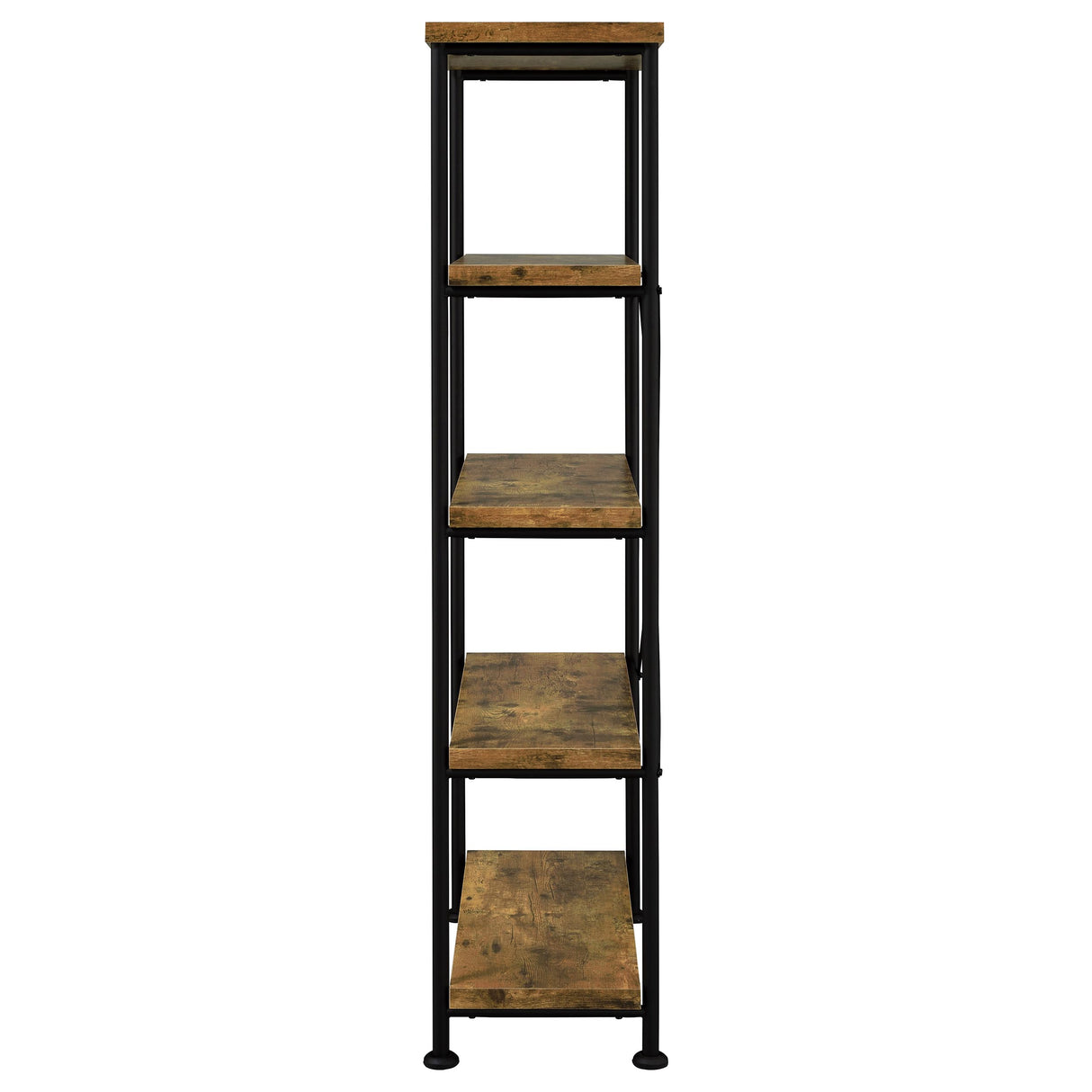 Analiese 63-Inch 4-Shelf Bookshelf in Rustic Nutmeg