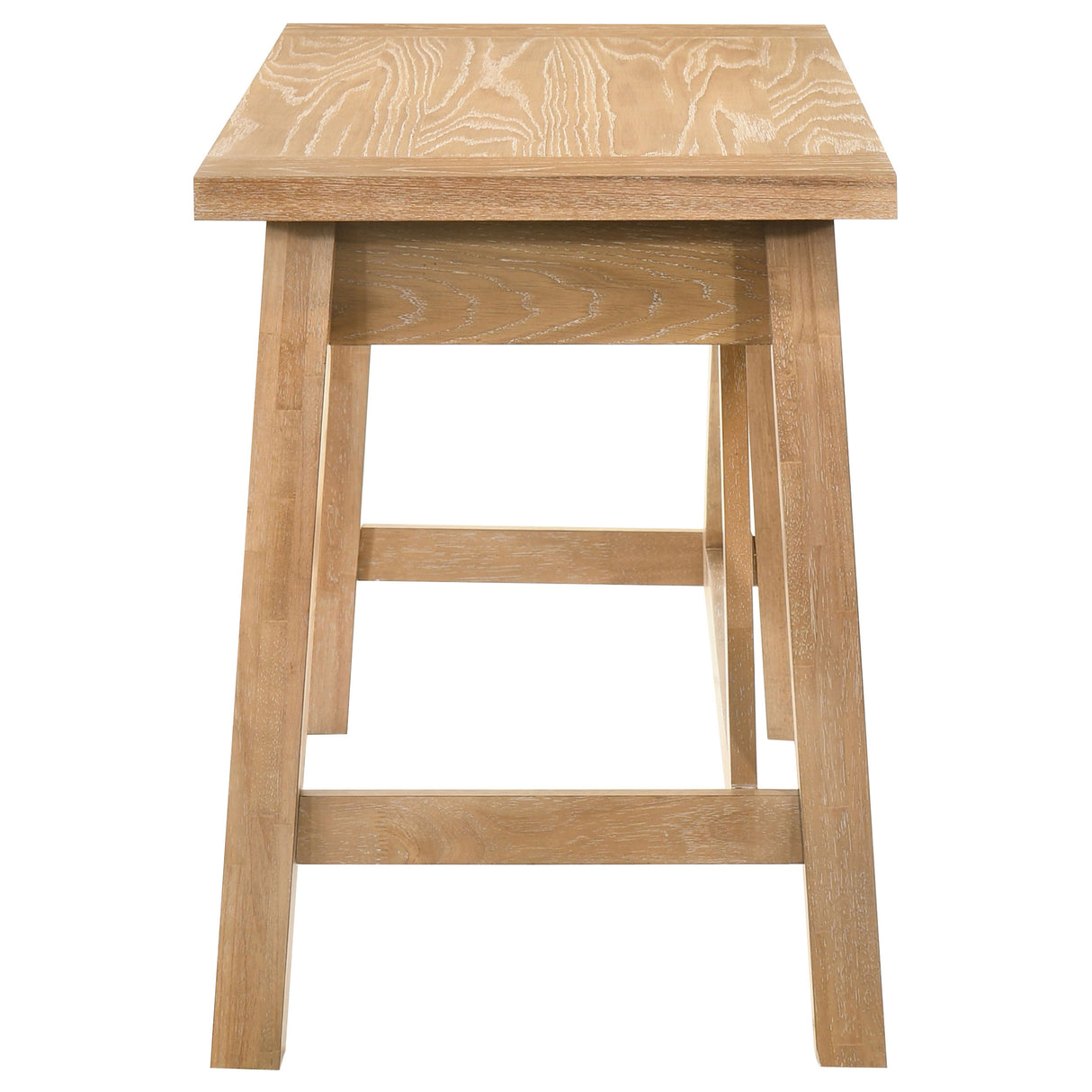 Fabian 54-Inch 2-Drawer Writing Desk, Distressed Light Brown